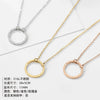 Stainless Steel 14K Gold Plated Fashion Plating Geometric Necklace