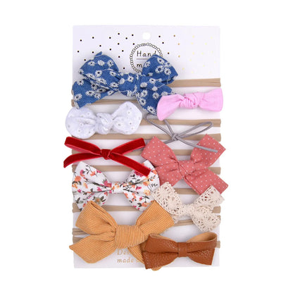 Simple Fashion Bow Hair Bands Set