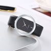 Simple Fashion Casual Universal Quartz Watch With Alloy Case Imitation Leather Strap And Rose Gold Pin Buckle Round Dial