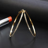 Simple Fashion Rhinestone-encrusted Alloy Big Hoop Earrings Nhpf145217