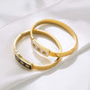 Simple Fashion Drop Oil Love Titanium Steel Polished Bracelet For Female