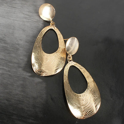 Simple Fashion Geometric Wild Metal Plating Earrings Retro Earrings Wholesale Gooddiy