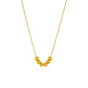 Simple Fashion Gold Round Beaded Titanium Steel Chain Jewelry Necklace With Geometric Pattern And Electroplating