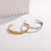 Simple Fashion Hollow Leaves Open Feather All Match Stainless Steel Bracelet With Electroplating Treatment