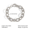 Simple Fashion Joker Chain Bracelet For Women Titanium Steel Accessories With Geometric Pattern And Pvd Vacuum Real Gold Electroplating