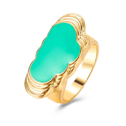 Simple Fashion Multi-Layer Eart Drop Wax Color Ring Wholesale Nihaojewelry