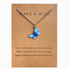Simple Fashion Retro Multicolor Butterfly Necklace