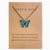 Simple Fashion Retro Multicolor Butterfly Necklace