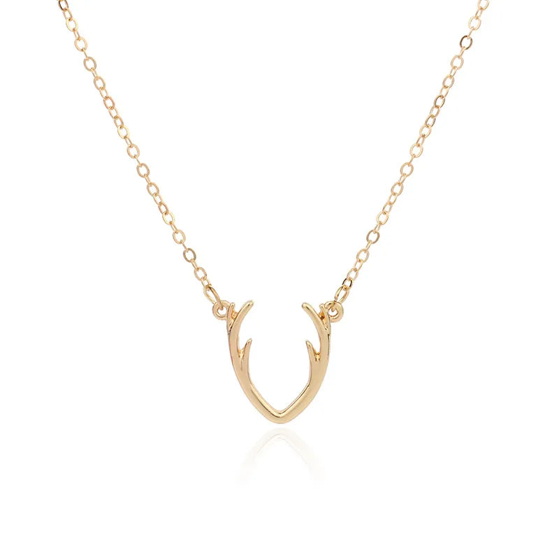 Simple Fashion Simple  Alloy Necklace Short Clavicle Chain For Women