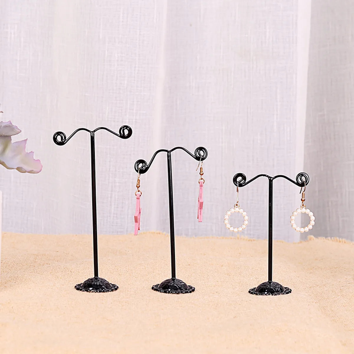 Simple  Fashion Three-Piece Earring Frame Exquisite High-End Libra Earring Frame Jewelry Display Stand Wholesale