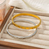 Simple Fashion Women's Heartshaped Stainless Steel Diamond Bracelet With Electroplating