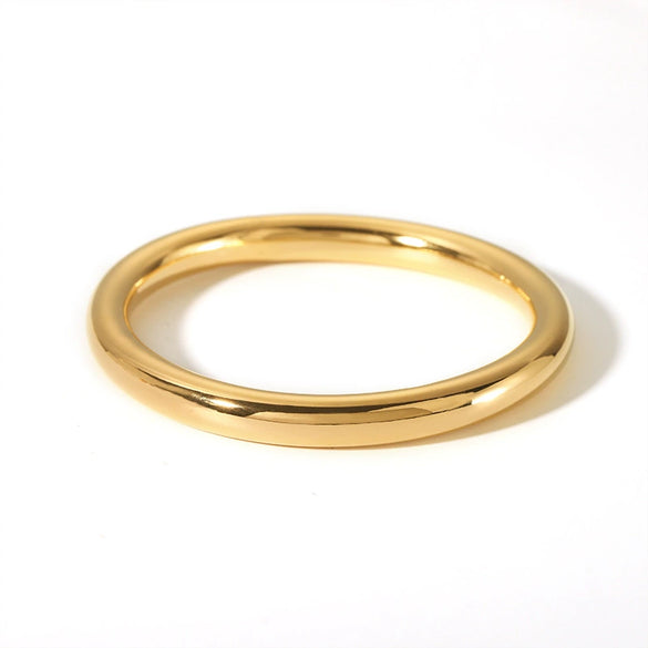 Simple Fashionable Ancient Farad Style Hollow Stainless Steel Ring Bracelet With 18K Gold Plated Vacuum Real Gold Electroplating In Pvd Furnace And Geometric Design For Women