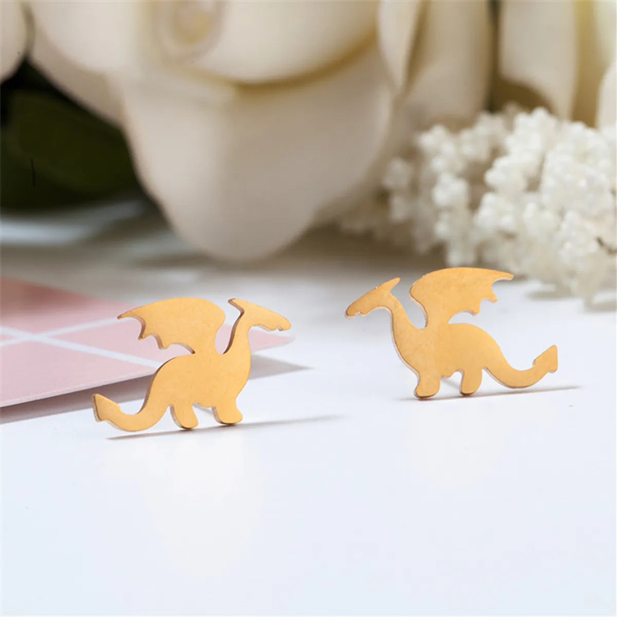 Fashion Animal Stainless Steel No Inlaid Earrings Ear Studs