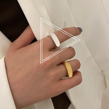 Simple Geometric Fine Simple Weaving Copper Ring Wholesale