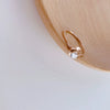 Simple Geometric Flower Stainless Steel Ring For Women Electroplated Minimalist Fashion Index Finger Jewelry
