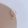 Simple Geometric Flower Stainless Steel Ring For Women Electroplated Minimalist Fashion Index Finger Jewelry