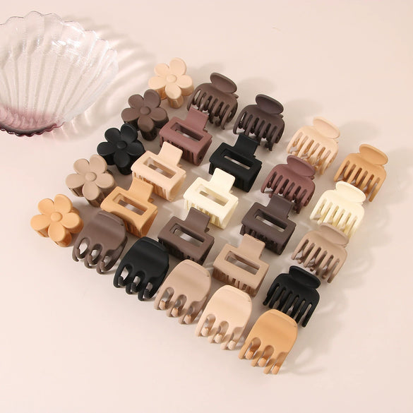 Simple Geometric Hair Grabber Baking Paint Female Hair Jewelry
