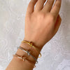 Simple Geometric Knotted Alloy Open Bracelet Electroplated Unisex Fashion Bangle For Men And Women