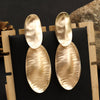 Simple Geometric Matte Metal Drop Earrings For Women Long Statement Dangle Earrings Wholesale