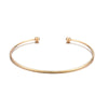 Simple Geometric Metal Double Bead Bracelet For Women Adjustable Electroplated Sweet Versatile Jewelry