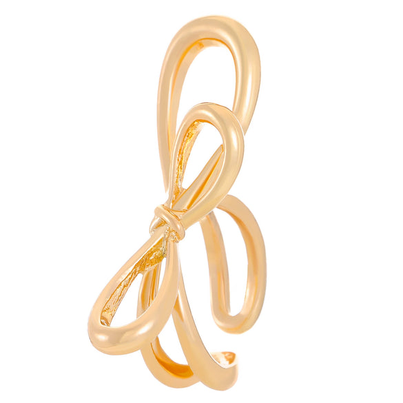 Simple Geometric Open Ring For Women Alloy Material With Electroplating Treatment