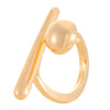 Simple Geometric Open Ring For Women Alloy Material With Electroplating Treatment