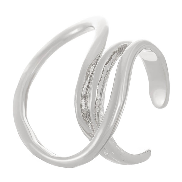 Simple Geometric Open Ring For Women Alloy Material With Electroplating Treatment