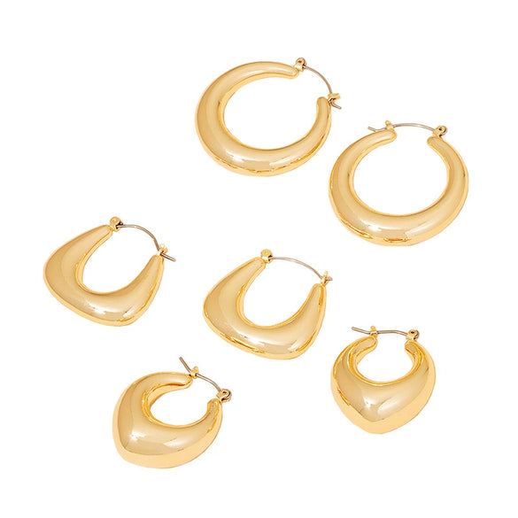 Simple Geometric Resin Circle Earrings For Women Retro Lightweight Fashion Earrings Wholesale