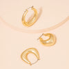 Simple Geometric Resin Circle Earrings For Women Retro Lightweight Fashion Earrings Wholesale