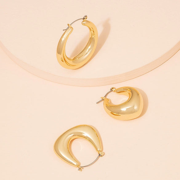 Simple Geometric Resin Circle Earrings For Women Retro Lightweight Fashion Earrings Wholesale