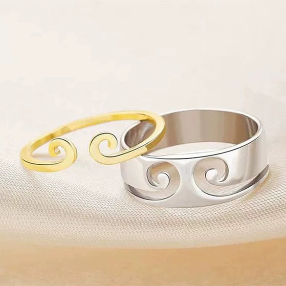 Simple Geometric Round Copper Open Ring With Electroplated Finish Fashion Adjustable Unisex Jewelry