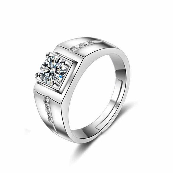 Simple Geometric Round Copper Open Ring With Electroplated Finish Fashion Adjustable Unisex Jewelry