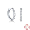 Simple Geometric Square S925 Sterling Silver Electroplated Earrings For Women