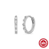 Simple Geometric Square S925 Sterling Silver Electroplated Earrings For Women