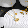 Simple Geometric Titanium Steel Four Leaf Love Grass Necklace