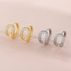 Simple Geometric Ushaped Copper Electroplated Women's Earrings