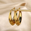 Geometric Plating Stainless Steel Gold Plated Earrings