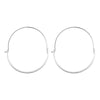 Simple Half-Circle Hoop Earrings  Curved  Women'S Earrings Green Gold Electroplating Silver