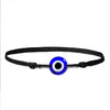 Simple Hand Woven Cord Braided Evil Eye Bracelet Geometric Black And Red Rope Couple Jewelry For Unisex