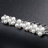 Simple Handmade Alloy U Shape Bridal Hair Pin With Pearl And Rhinestone Wedding Hair Accessory For Women