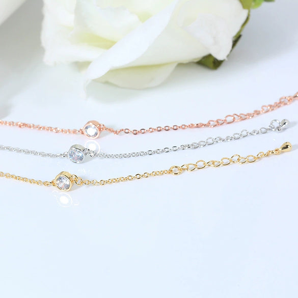 Simple Heart Shape Red Rope Bracelet For Women Copper Lucky Jewelry With Gold Plated Artificial Gem Inlay Fashion Wholesale