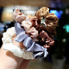 Simple High Elasticity Fabric Scrunchie Hair Band Large Ring Ponytail Hair Tie For Women With Fine Craftsmanship