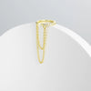 Simple High End 925 Sterling Silver Ear Clip Earrings With Geometric Design And Electroplating Platinum 18K Gold For Women