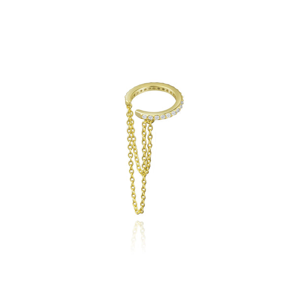 Simple High End 925 Sterling Silver Ear Clip Earrings With Geometric Design And Electroplating Platinum 18K Gold For Women
