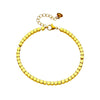 Simple High Grade Versatile Niche Design Geometric Beaded Titanium Steel Electroplated Jewelry Bracelet