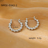 Simple Highend Stainless Steel 18K Gold Nonfading Electroplated Women's Earrings