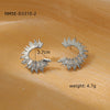 Simple Highend Stainless Steel 18K Gold Nonfading Electroplated Women's Earrings