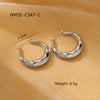 Simple Highend Stainless Steel 18K Gold Nonfading Electroplated Women's Earrings