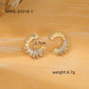 Simple Highend Stainless Steel 18K Gold Nonfading Electroplated Women's Earrings