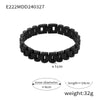 Simple Hip Hop Light Luxury Thick Chain Titanium Steel Gold Plated Wide Strap Chain Bracelet With Geometric Design For Men